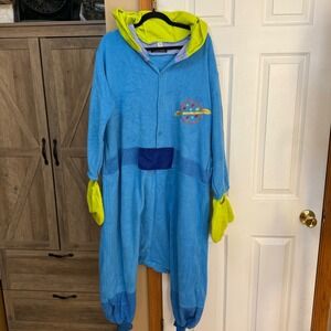 Toy Story Alien Costume Beauty Shine One Piece Pajamas Blue SZ M Cosplay Kidcore